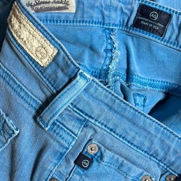 Adriano Goldschmied Blue Skinny Jeans The Stevie Ankle Slim Straight Leg 26R - Picture 4 of 4